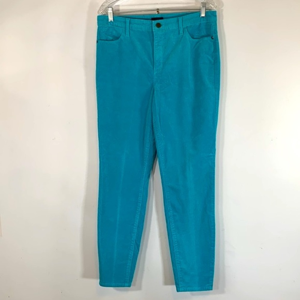 Talbots Stretch Corduroy High Waisted Women’s Size 10 Blue Skinny Leg Jeggings
